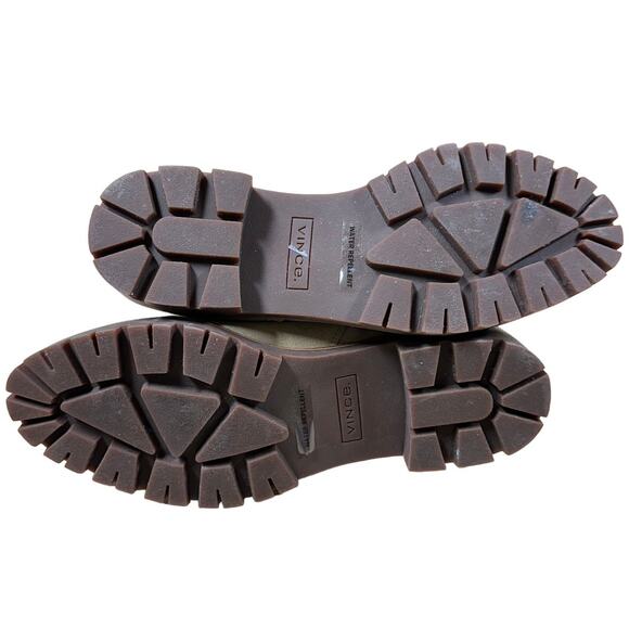 Vince NWOB Jacee Weatherproof Suede Ankle Boots in Sand Size 8.5M Side Zip - Picture 6 of 8